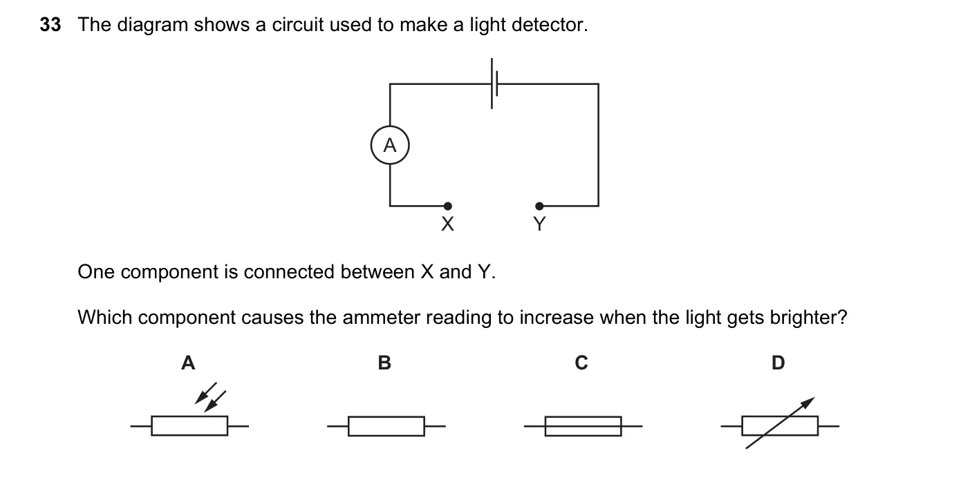 Question 33, June 2017, 0625 Paper 13