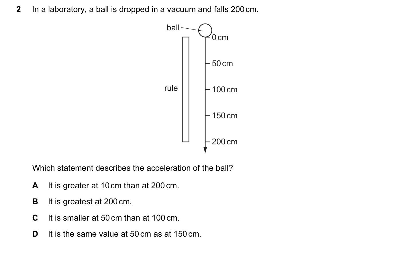 Question 2, March 2017, 0625 Paper 12