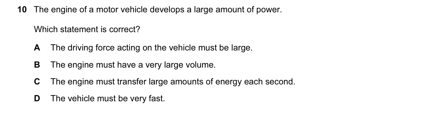 Question 10, March 2017, 0625 Paper 12