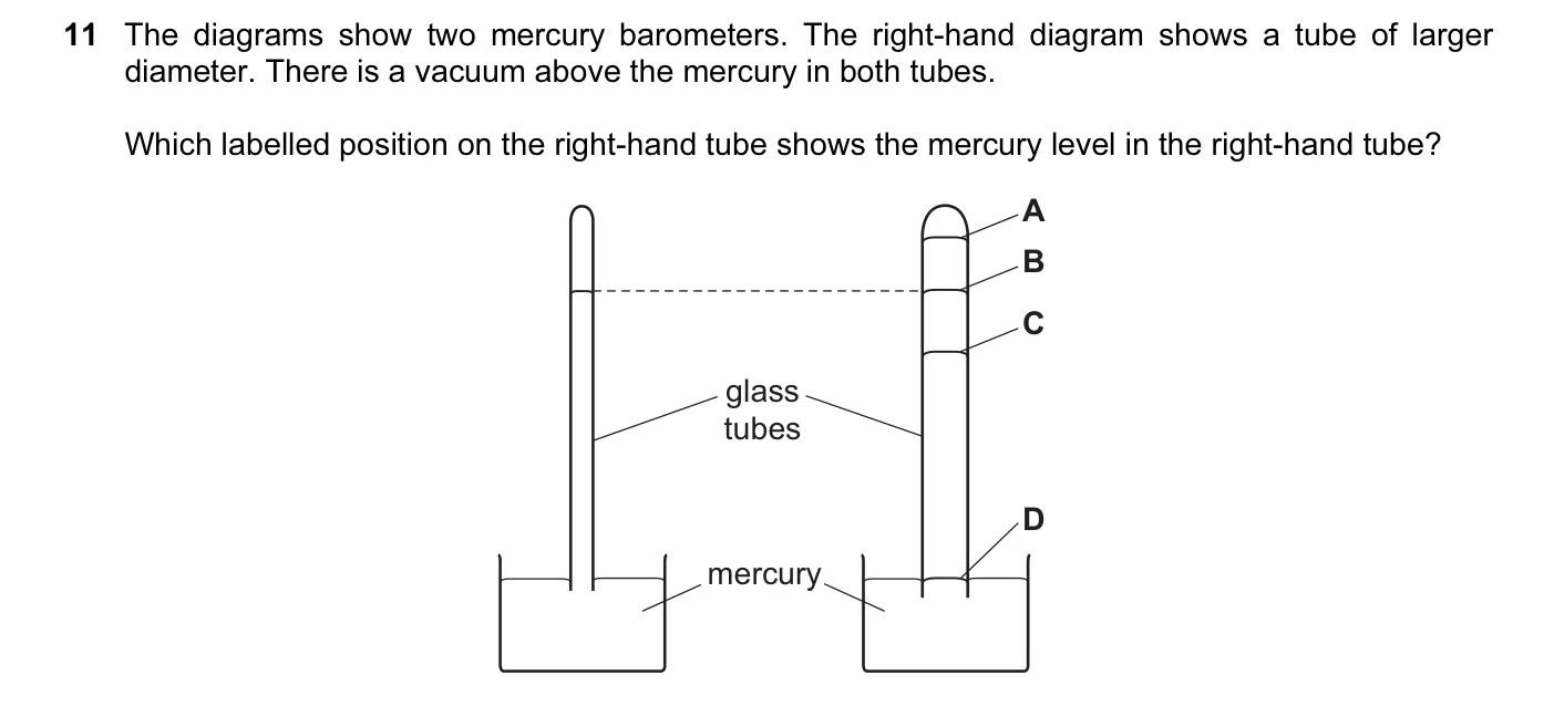 Question 11, March 2017, 0625 Paper 12