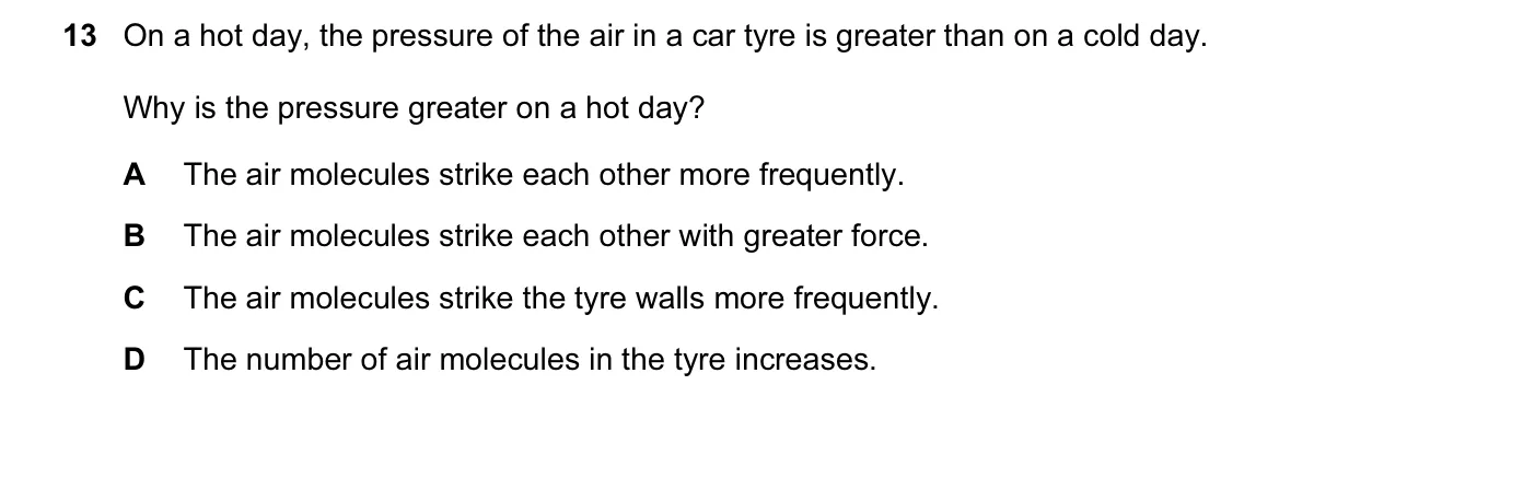 Question 13, March 2017, 0625 Paper 12