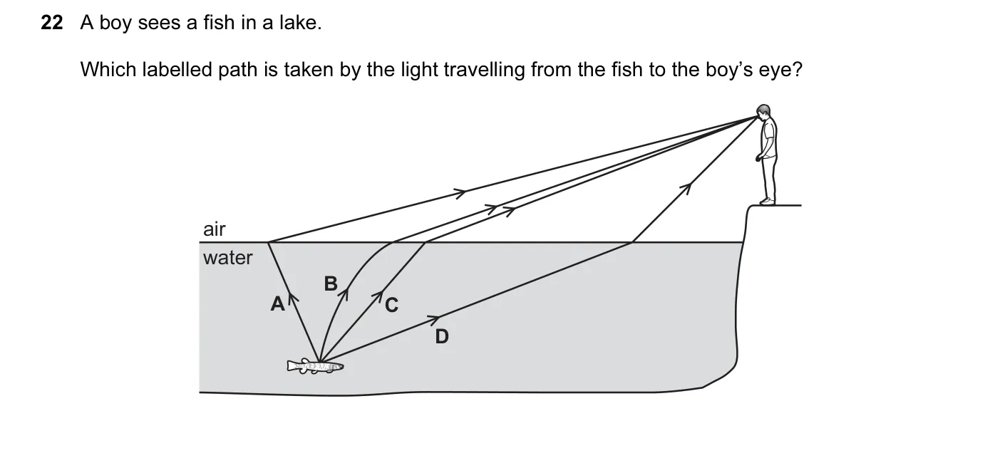 Question 22, March 2017, 0625 Paper 12