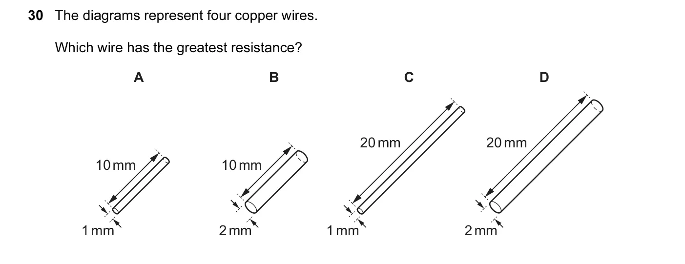 Question 30, March 2017, 0625 Paper 12