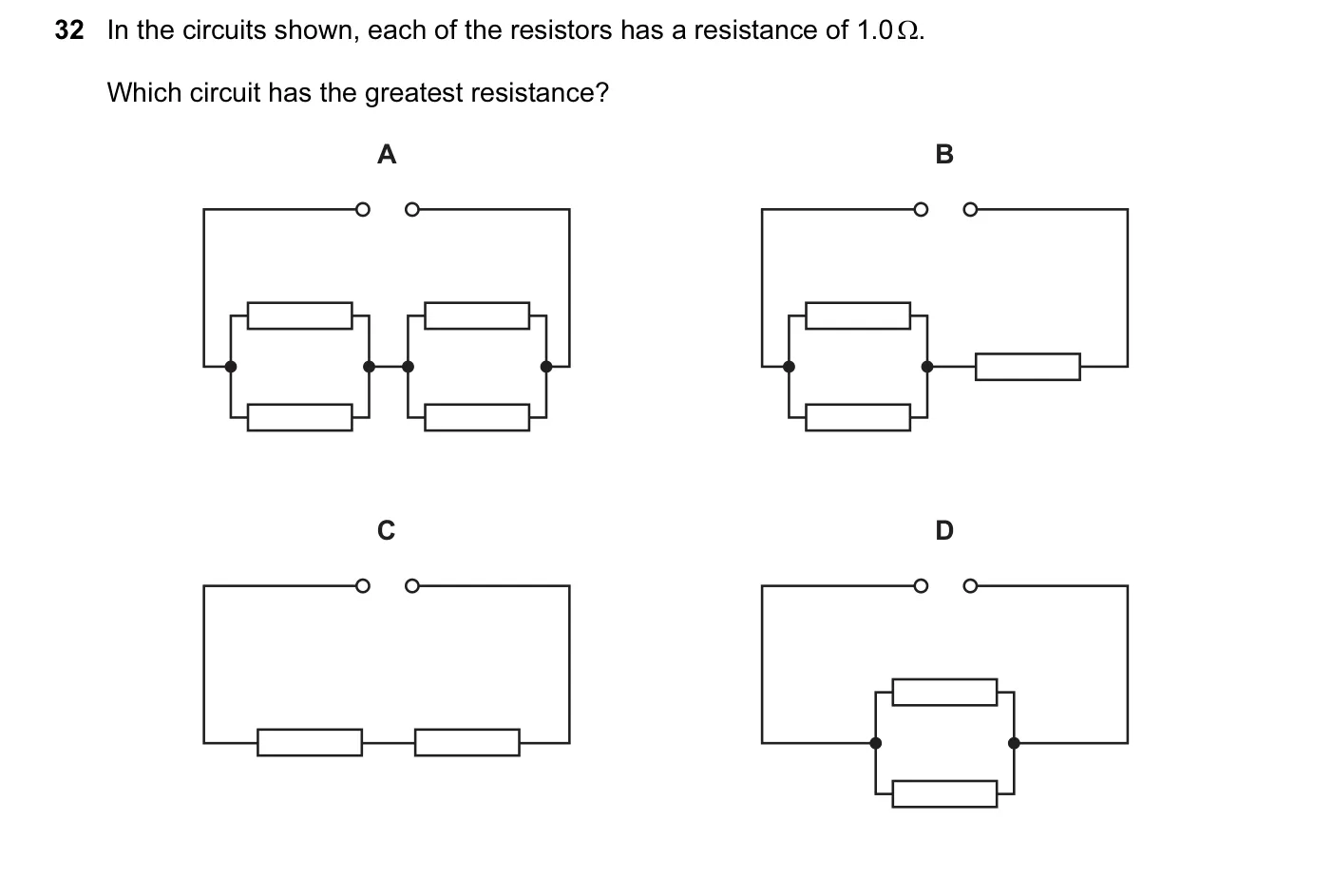 Question 32, March 2017, 0625 Paper 12