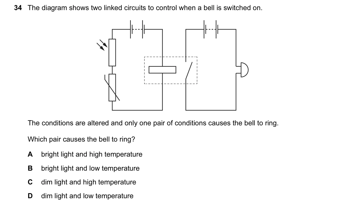 Question 34, March 2017, 0625 Paper 12