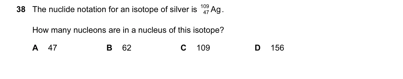 Question 38, March 2017, 0625 Paper 12