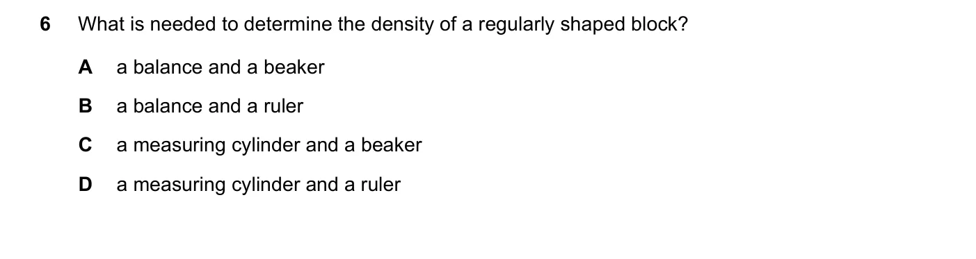 Question 6, November 2017, 0625 Paper 11