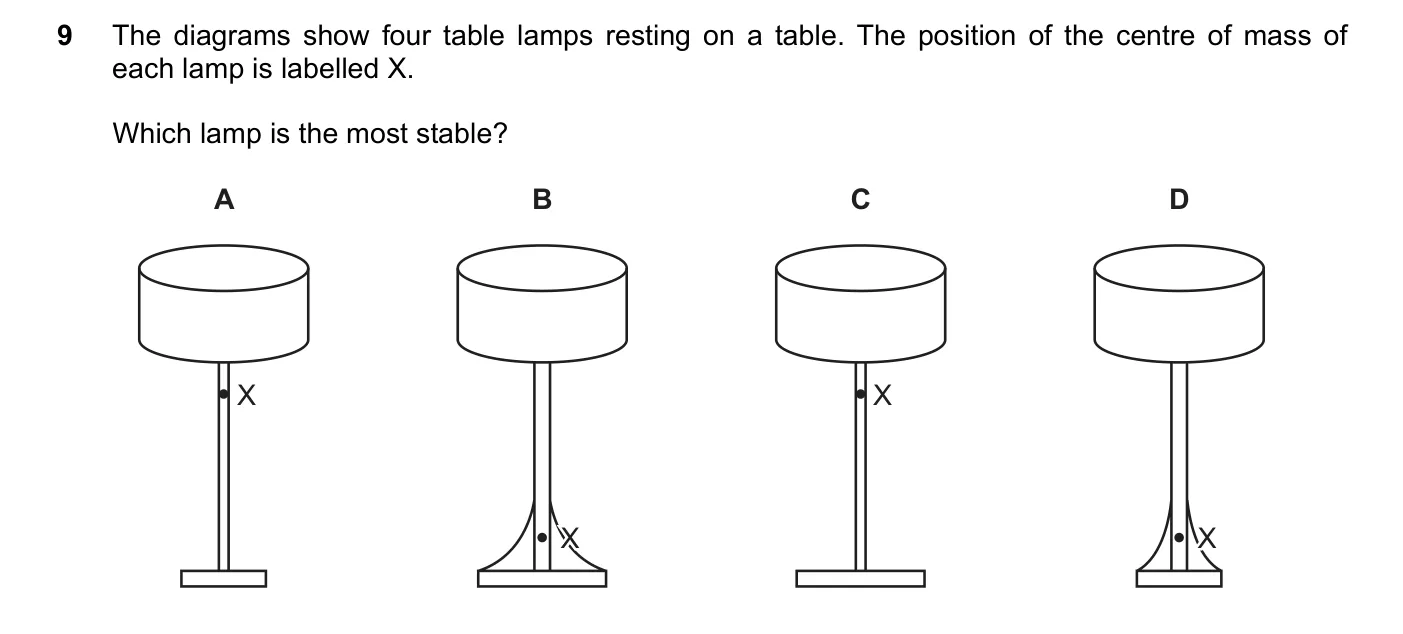 Question 9, November 2017, 0625 Paper 11