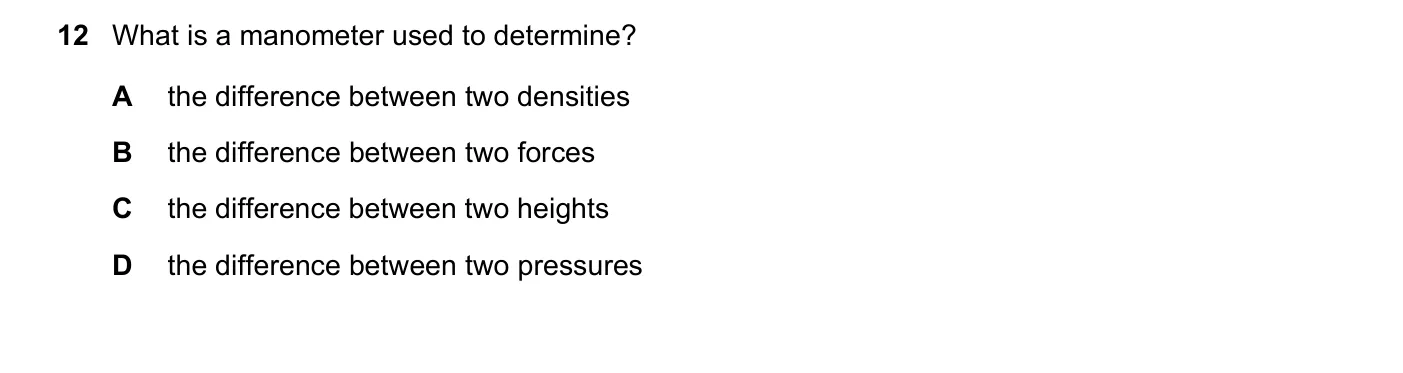Question 12, November 2017, 0625 Paper 11
