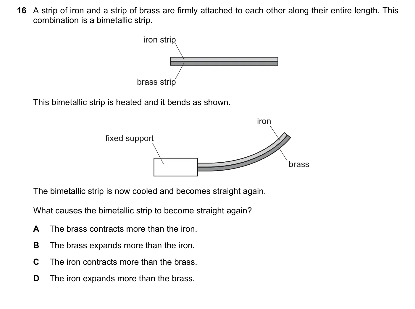 Question 16, November 2017, 0625 Paper 11
