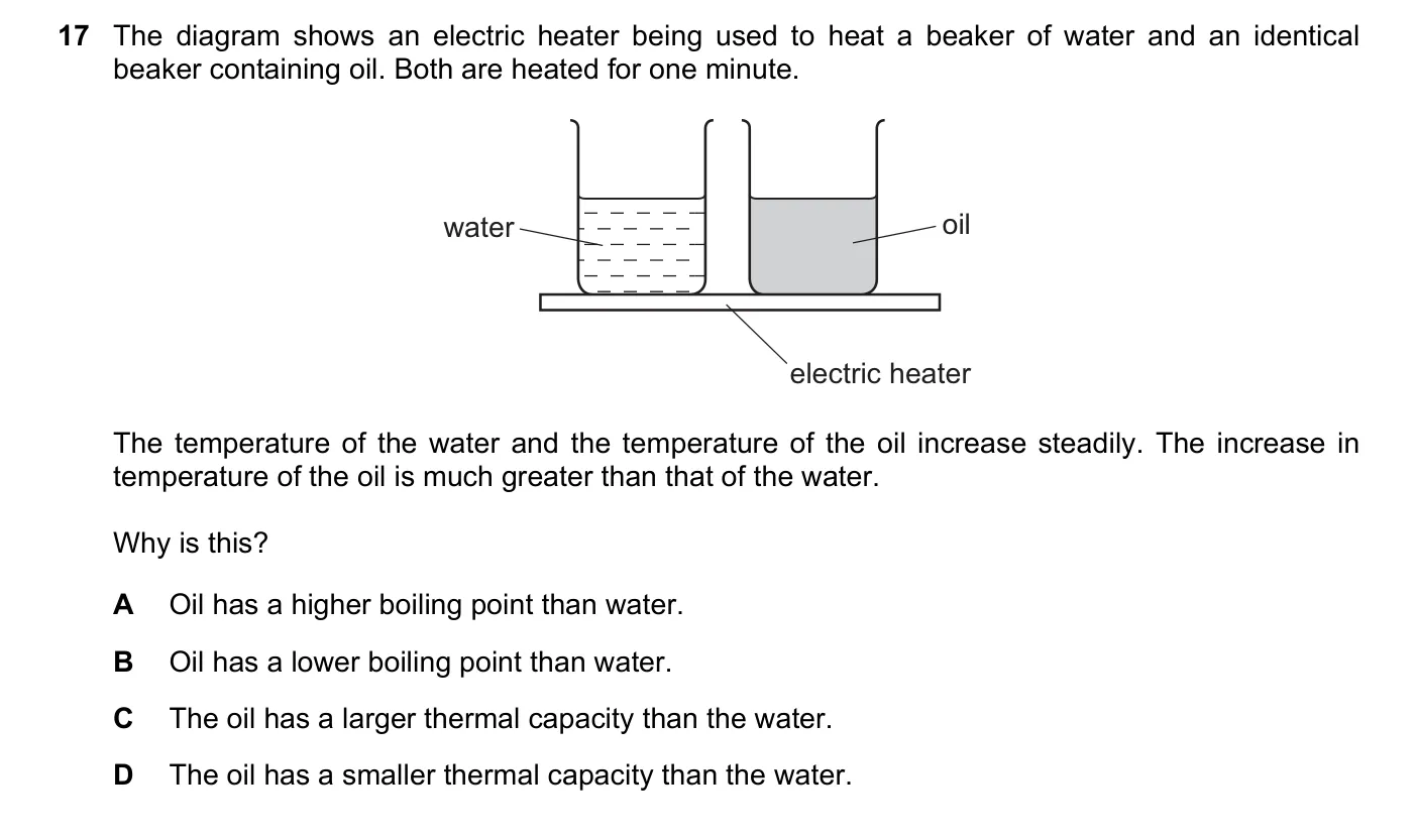 Question 17, November 2017, 0625 Paper 11