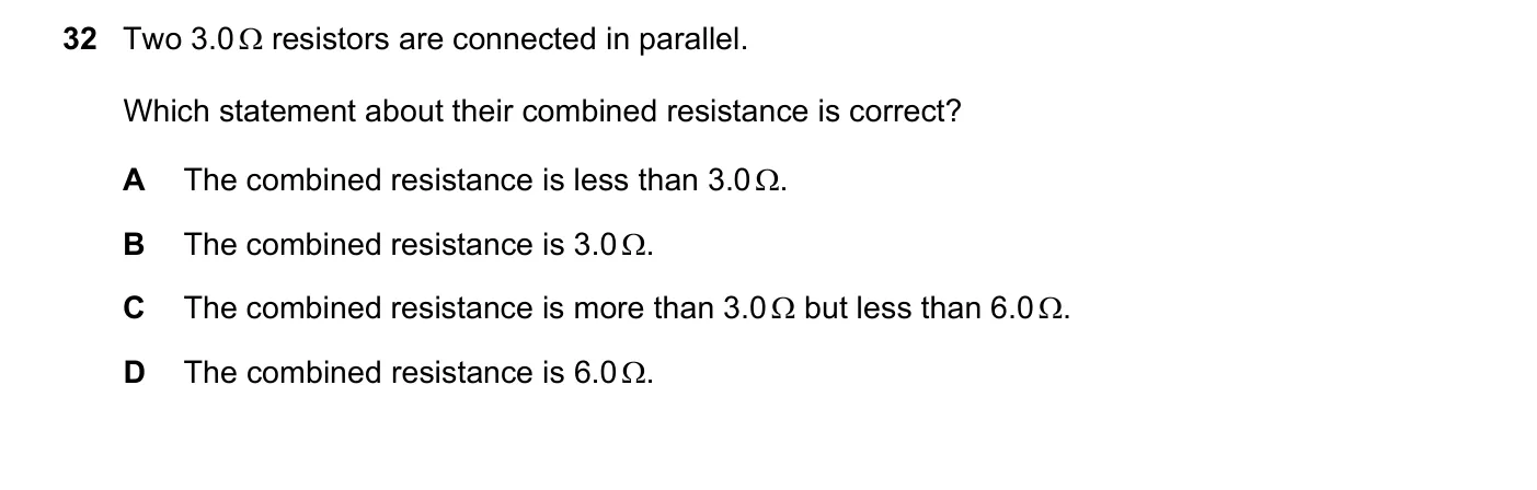 Question 32, November 2017, 0625 Paper 11