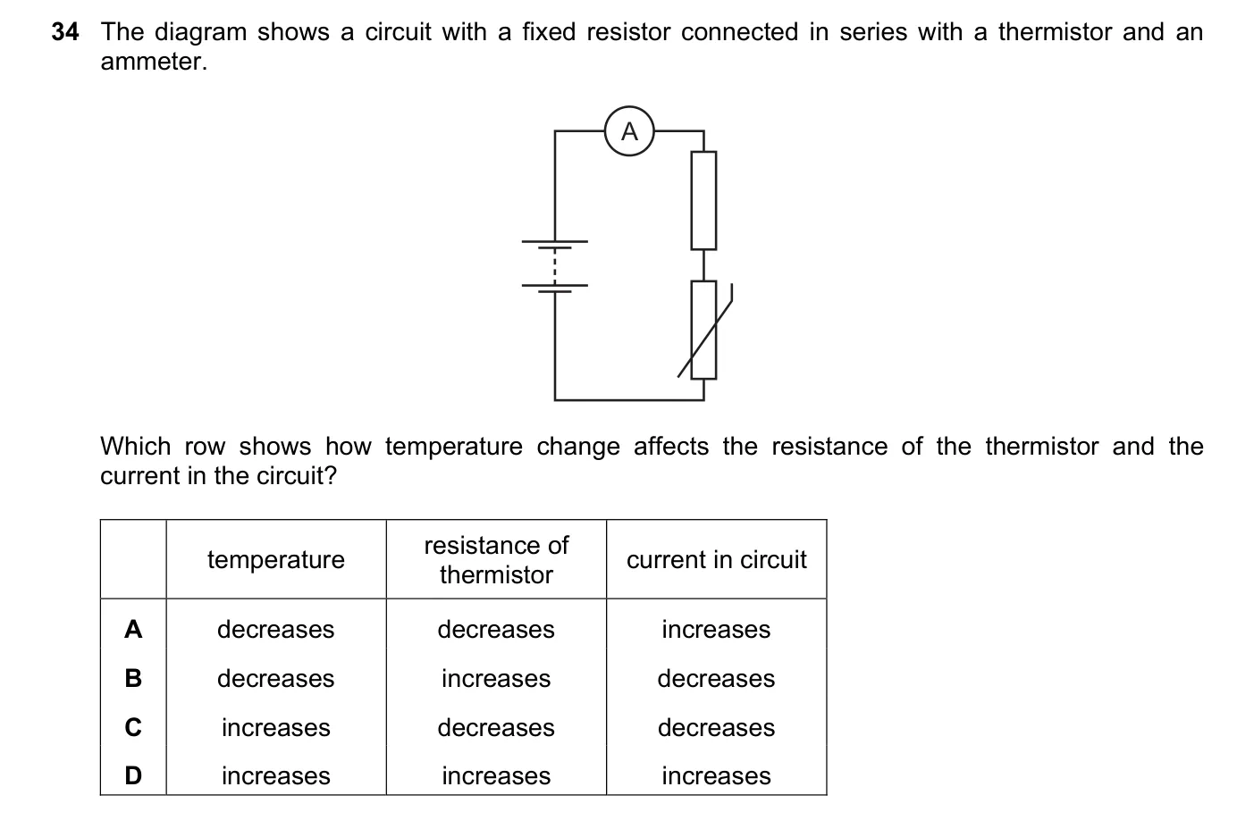 Question 34, November 2017, 0625 Paper 11