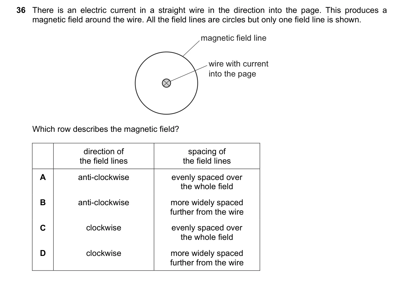 Question 36, November 2017, 0625 Paper 11