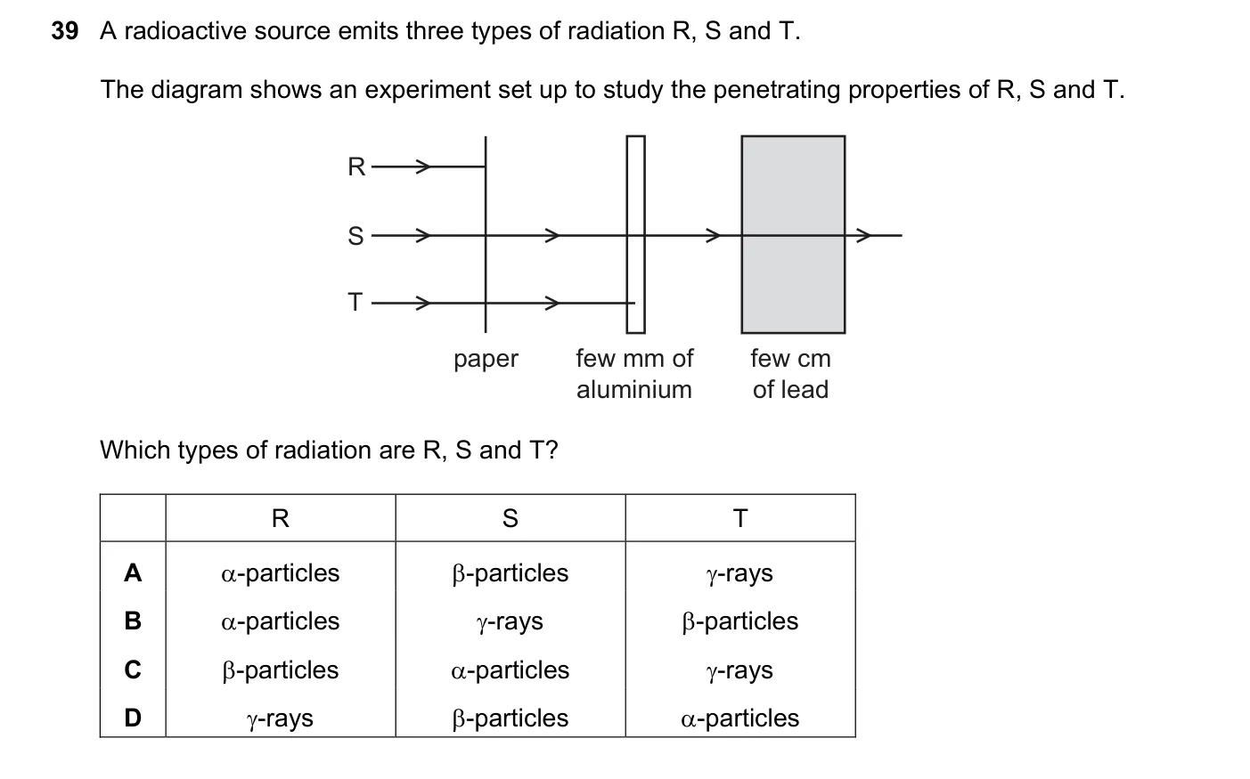 Question 39, November 2017, 0625 Paper 11