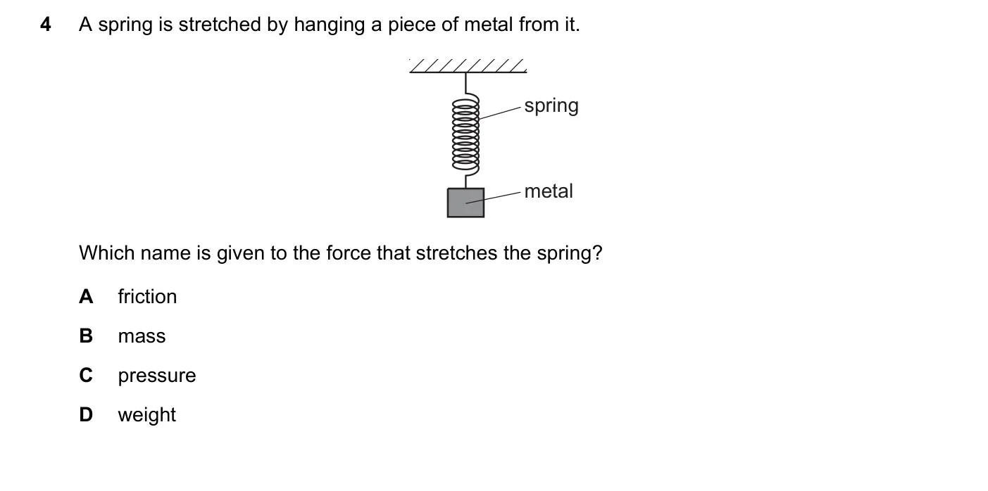 Question 4, November 2017, 0625 Paper 12
