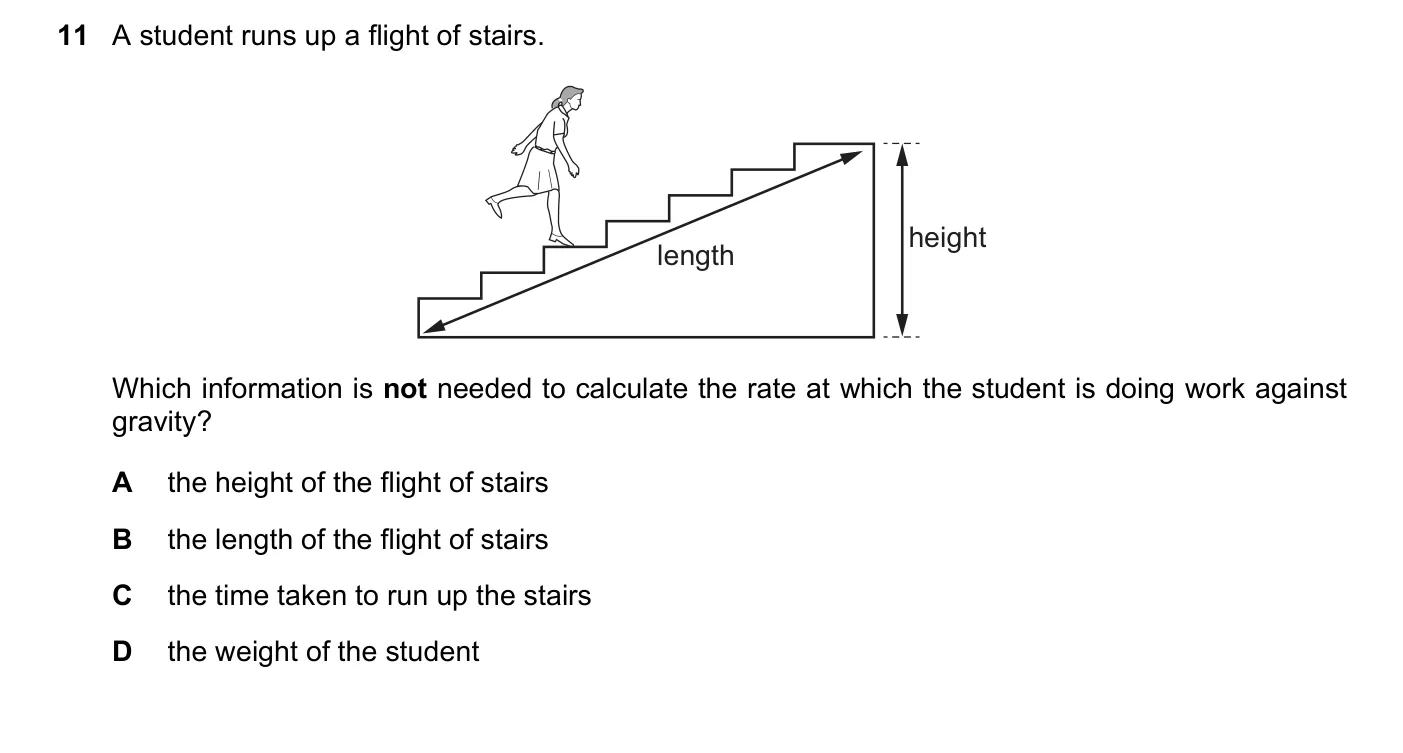 Question 11, November 2017, 0625 Paper 12