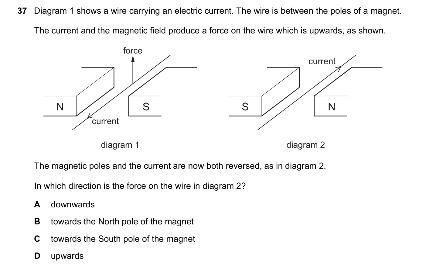 Question 37, November 2017, 0625 Paper 12