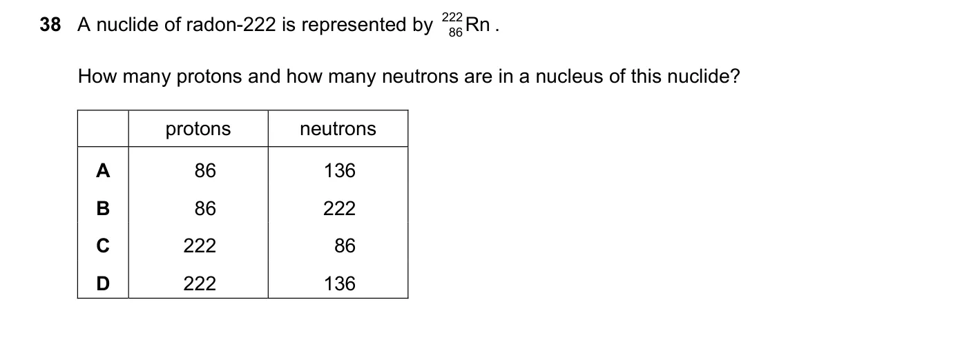 Question 38, November 2017, 0625 Paper 12