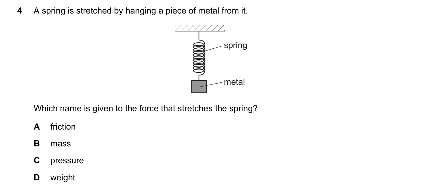 Question 4, November 2017, 0625 Paper 13