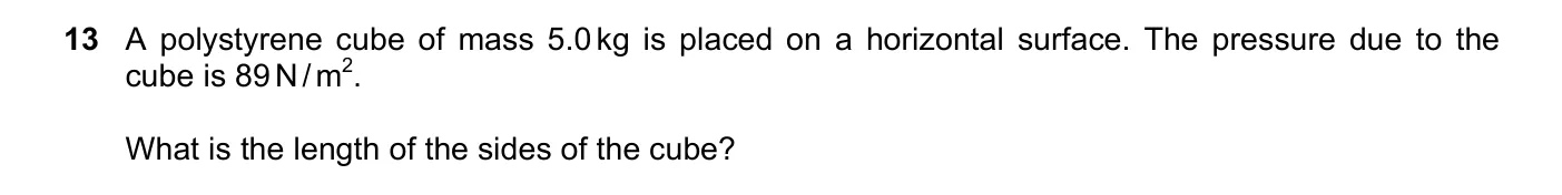 Question 13, November 2017, 0625 Paper 13