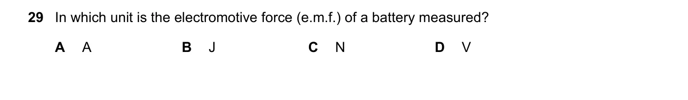 Question 29, November 2017, 0625 Paper 13