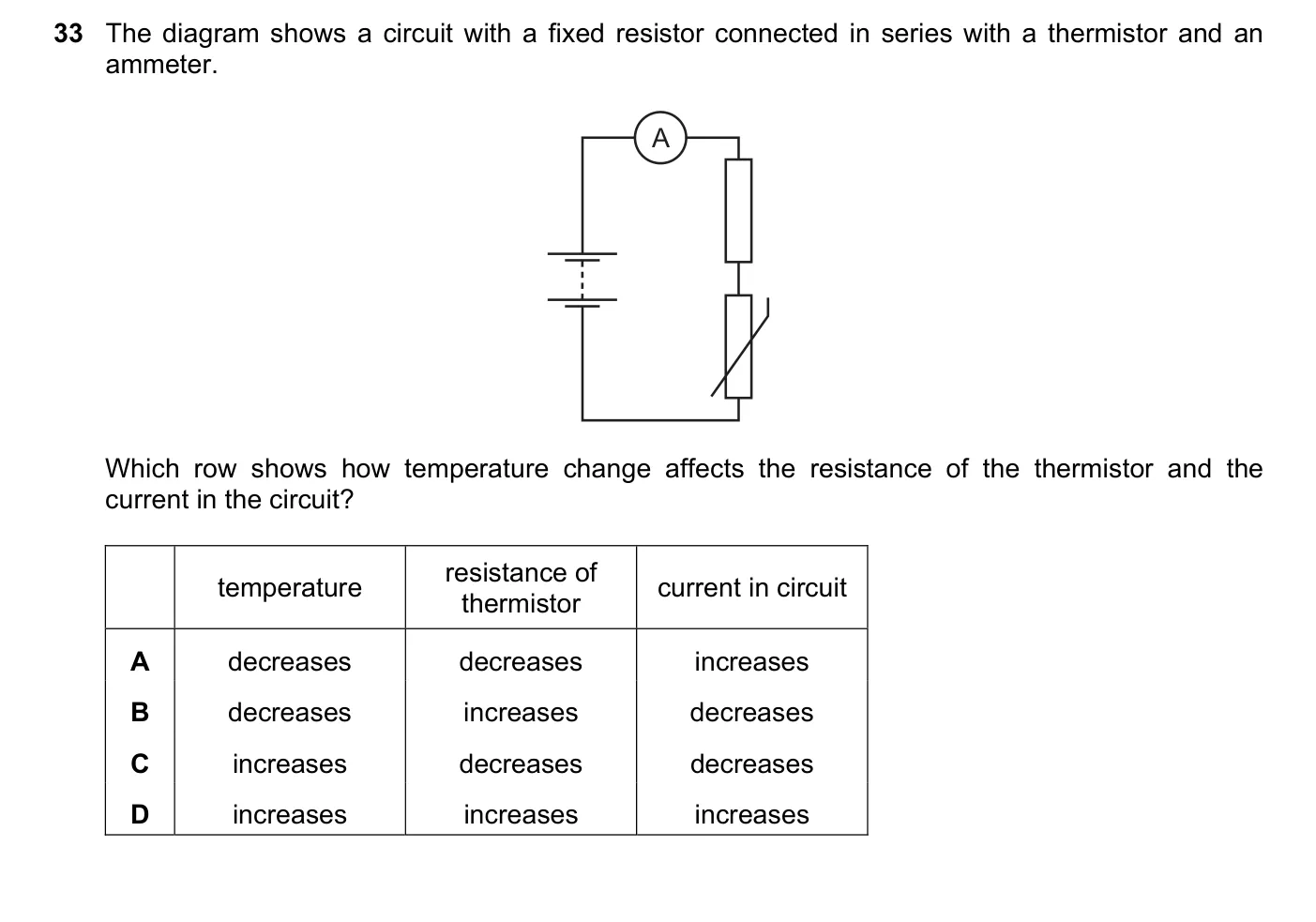 Question 33, November 2017, 0625 Paper 13