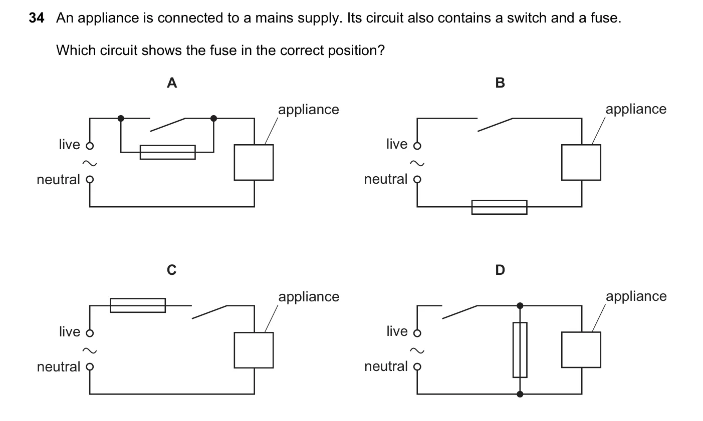 Question 34, November 2017, 0625 Paper 13