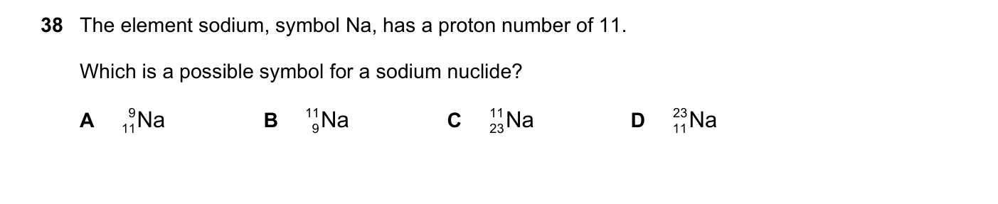 Question 38, November 2017, 0625 Paper 13