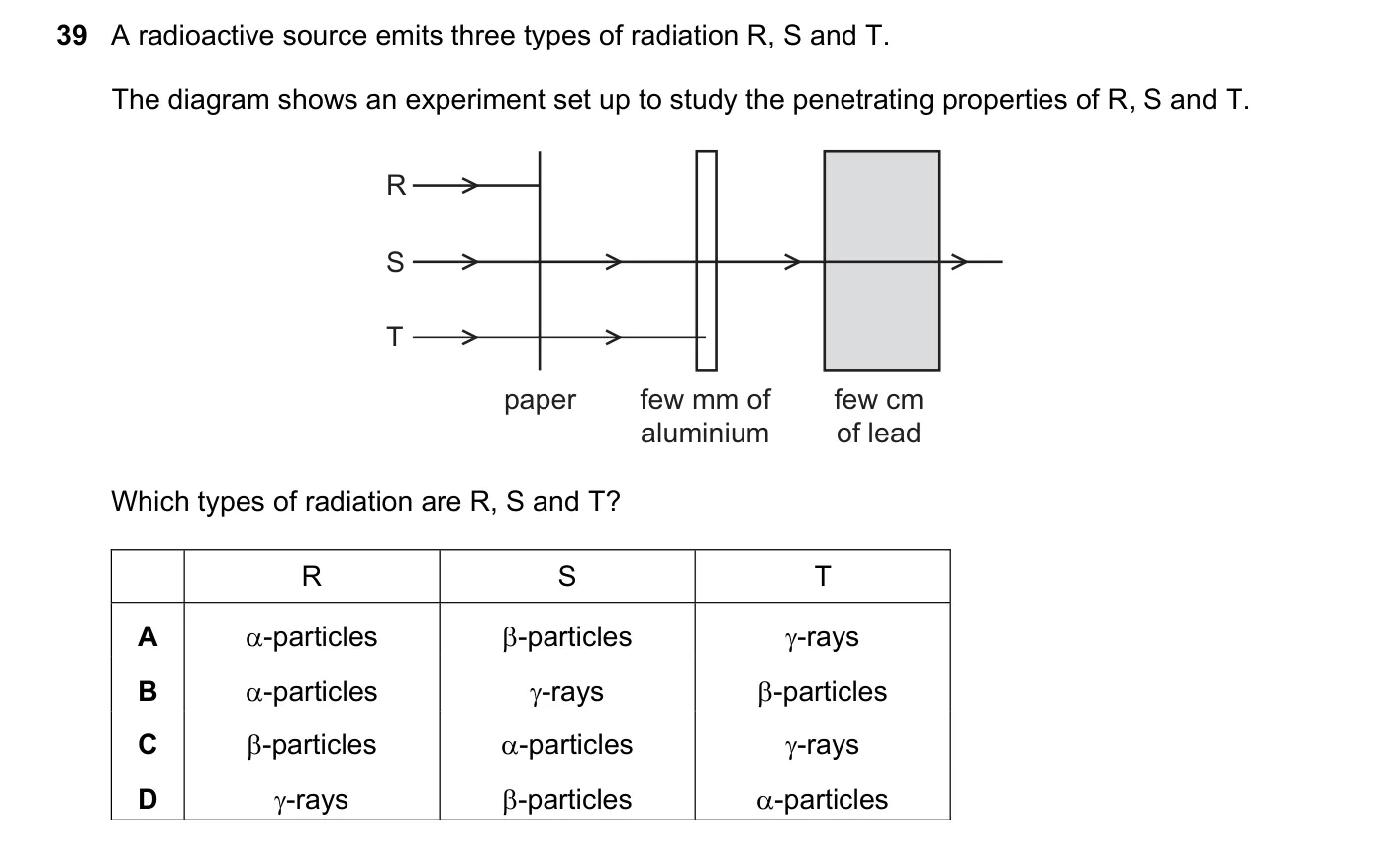 Question 39, November 2017, 0625 Paper 13
