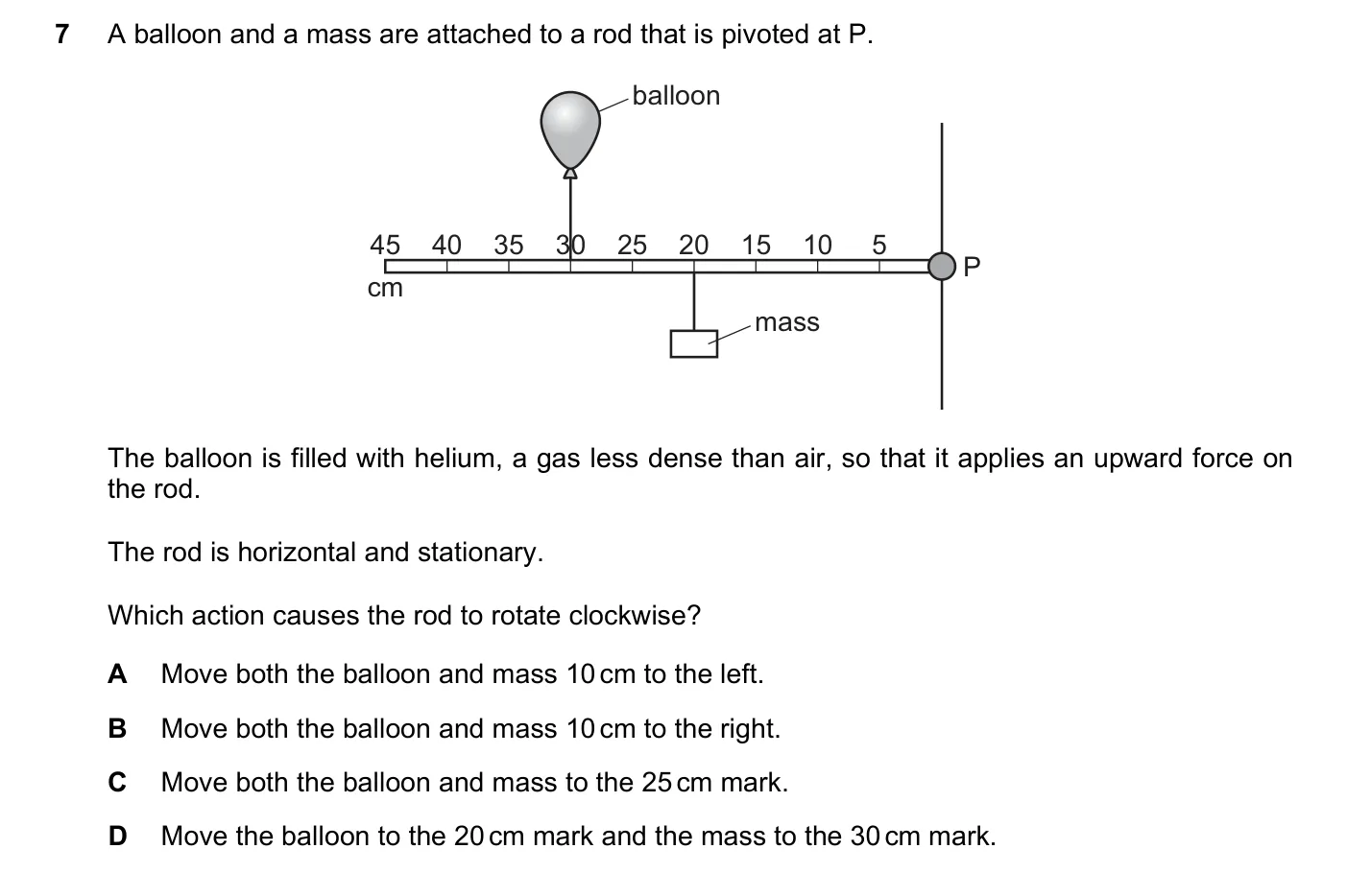 Question 7, June 2018, 0625 Paper 21