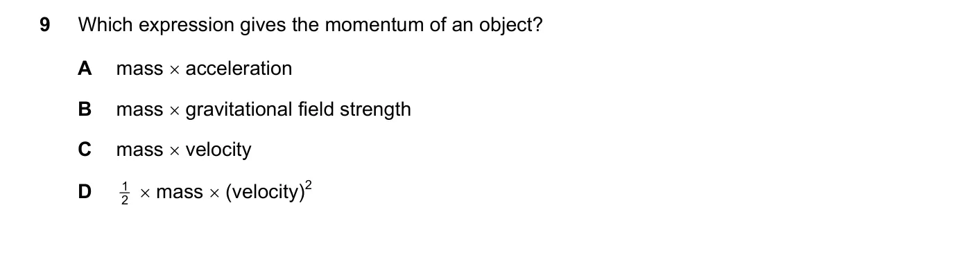 Question 9, June 2018, 0625 Paper 21