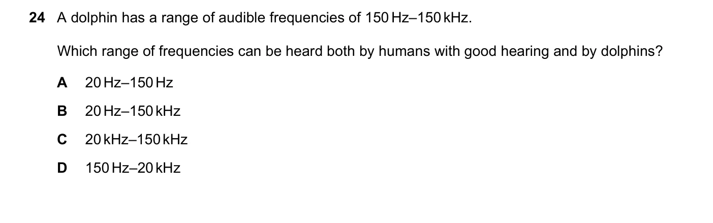 Question 24, June 2018, 0625 Paper 21