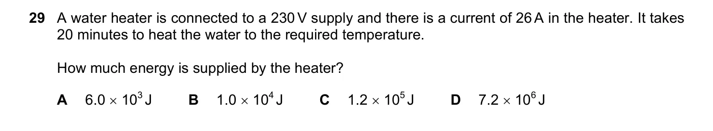 Question 29, June 2018, 0625 Paper 21