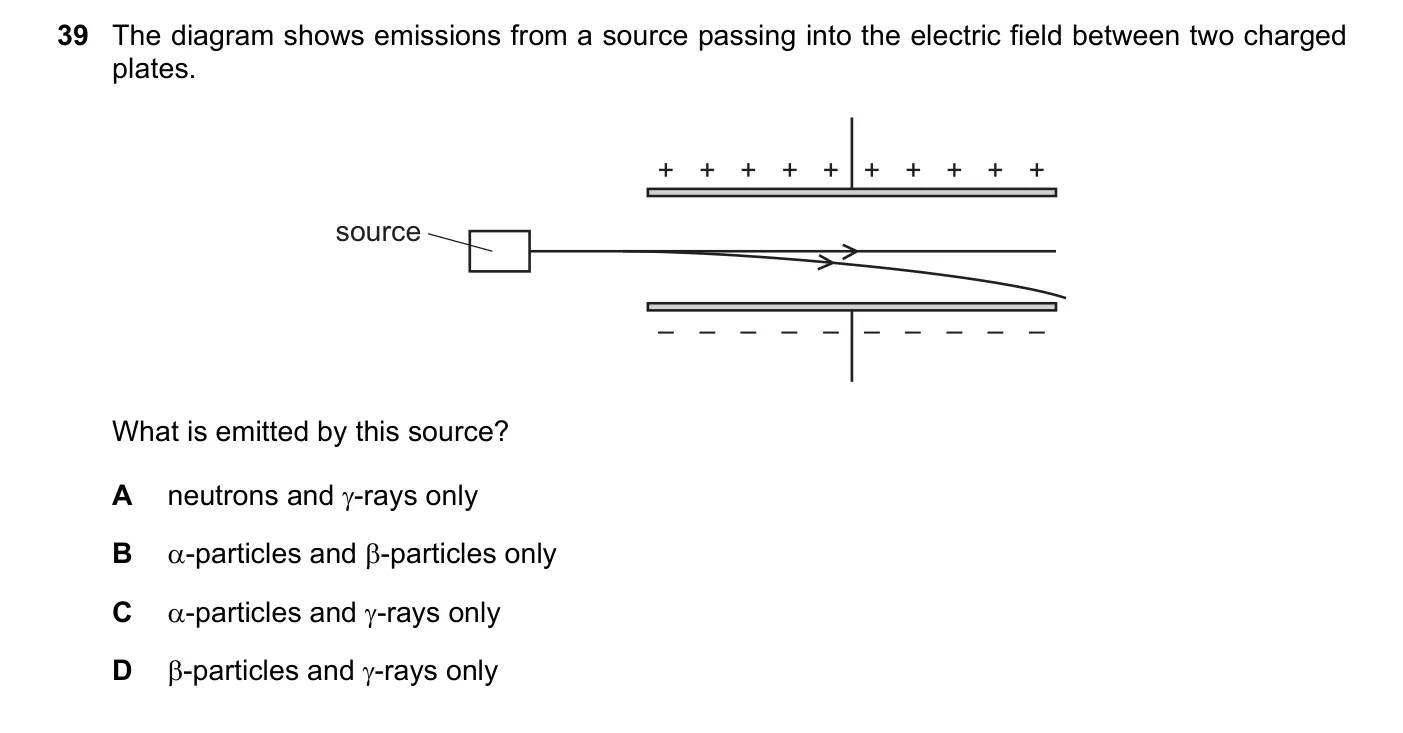 Question 39, June 2018, 0625 Paper 21