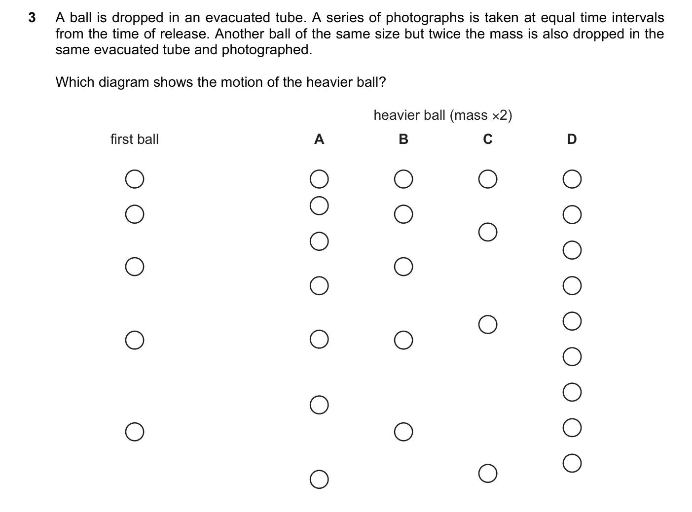 Question 3, June 2018, 0625 Paper 22