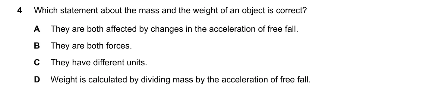 Question 4, June 2018, 0625 Paper 22