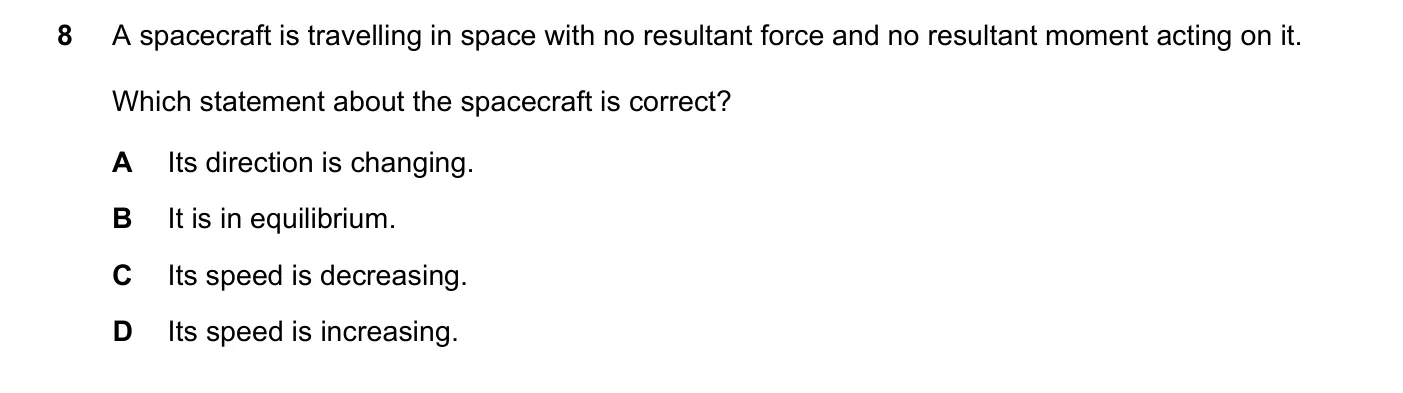 Question 8, June 2018, 0625 Paper 22
