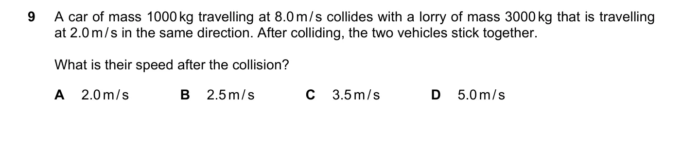 Question 9, June 2018, 0625 Paper 22