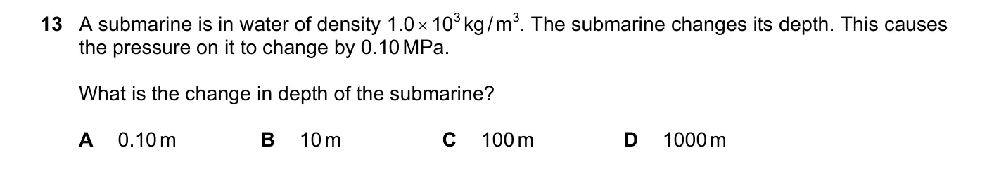 Question 13, June 2018, 0625 Paper 22