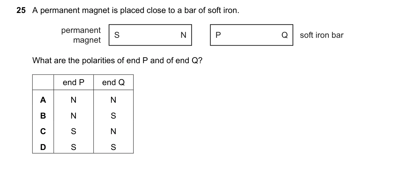 Question 25, June 2018, 0625 Paper 22
