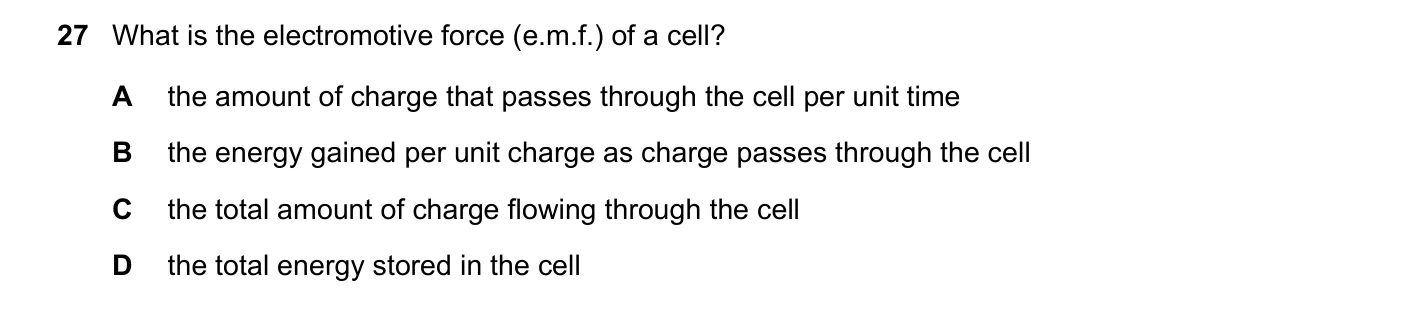 Question 27, June 2018, 0625 Paper 22