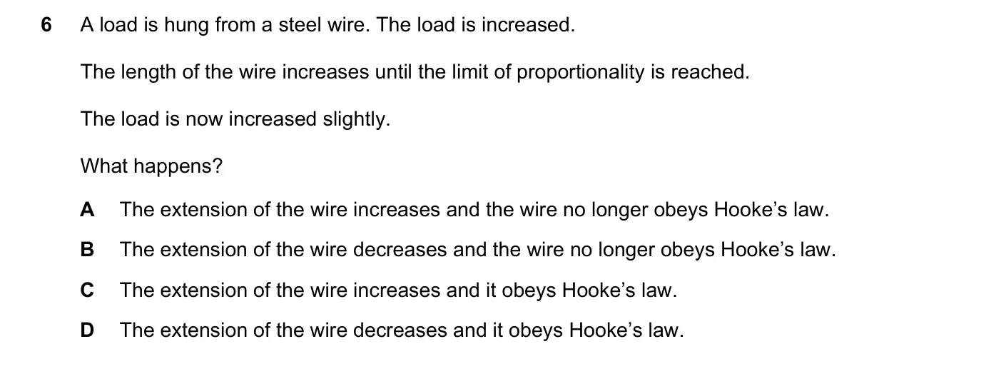 Question 6, June 2018, 0625 Paper 23