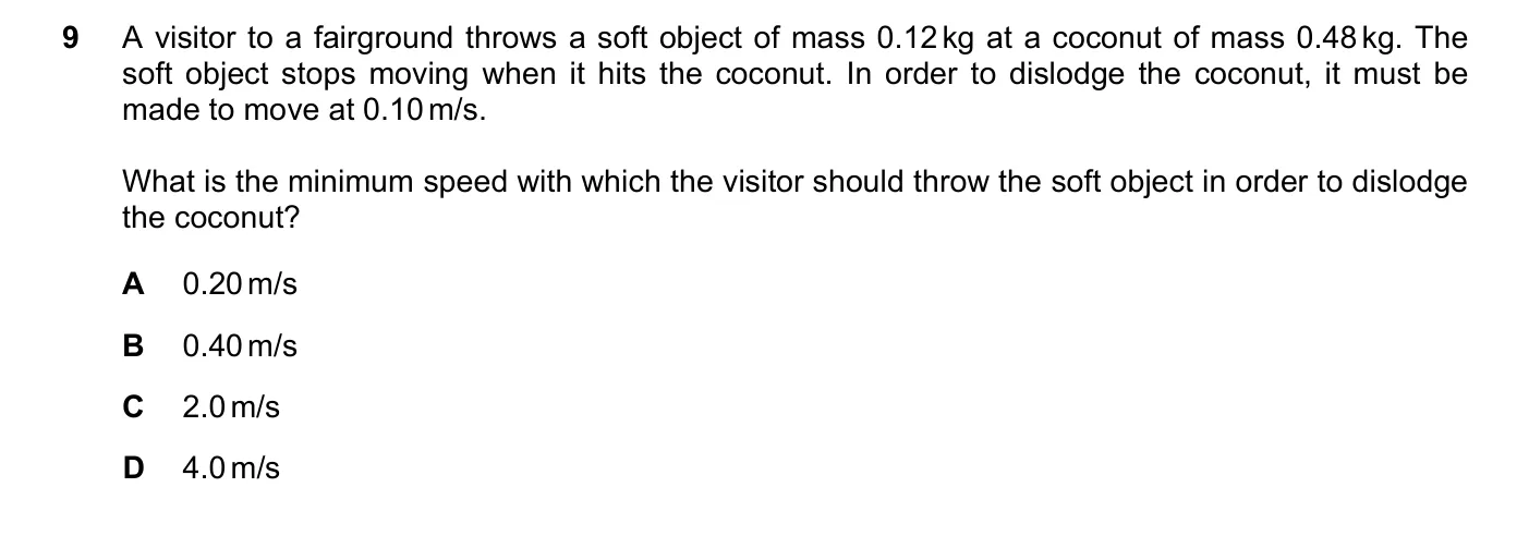 Question 9, June 2018, 0625 Paper 23