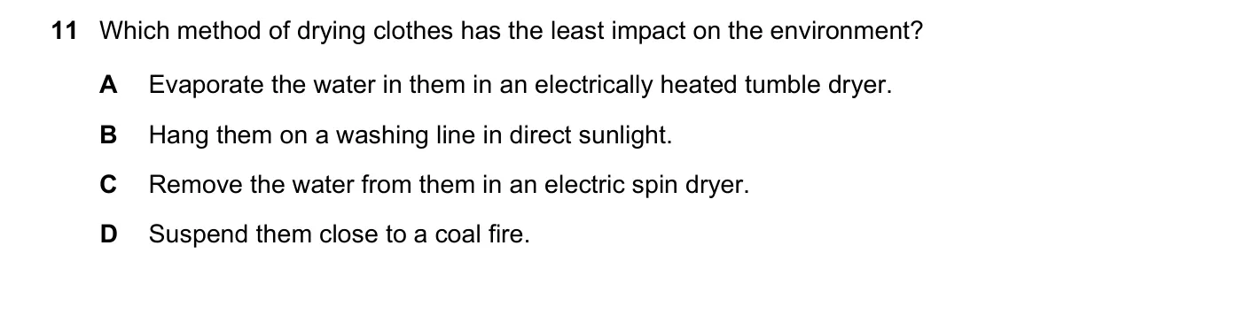 Question 11, June 2018, 0625 Paper 23