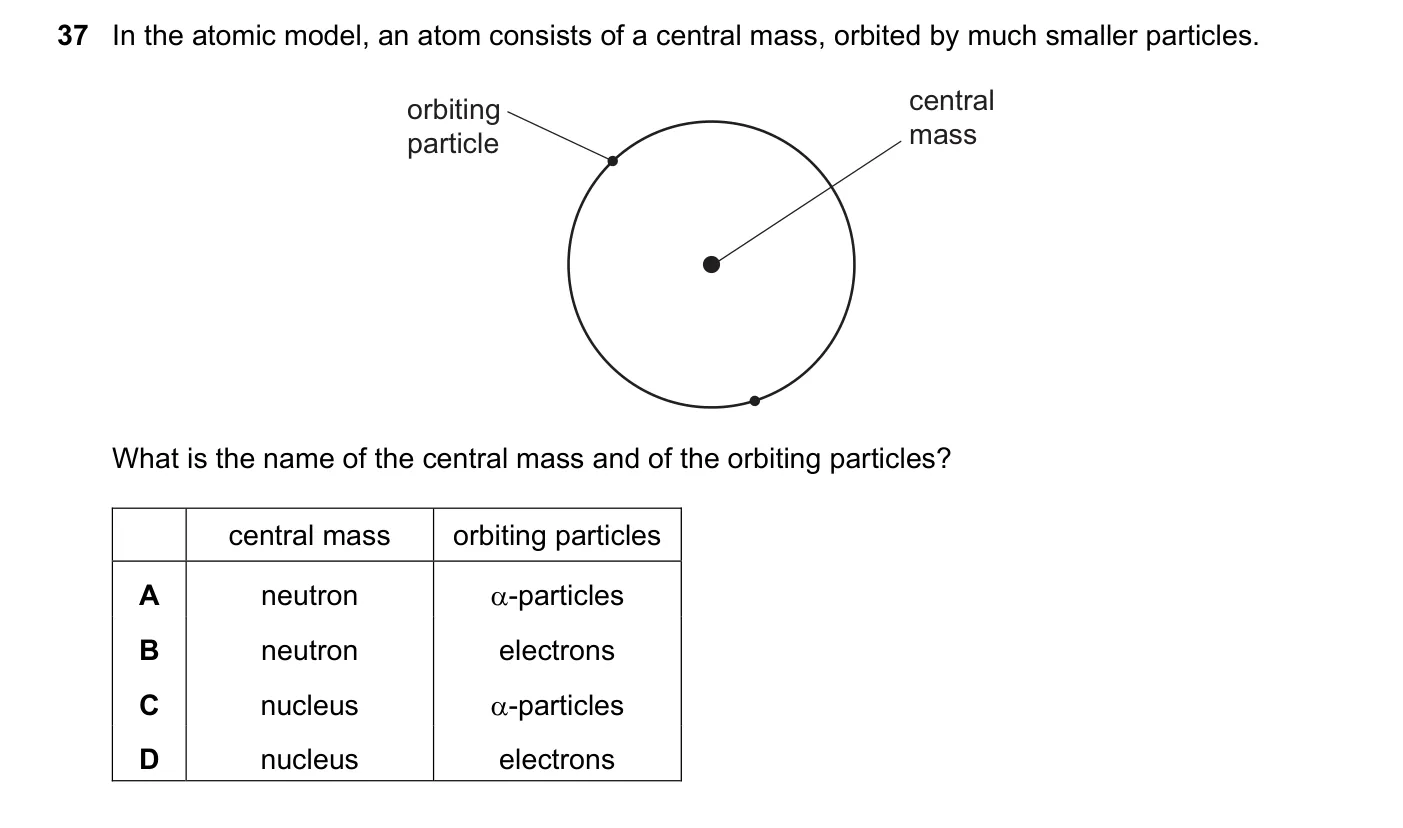 Question 37, June 2018, 0625 Paper 23