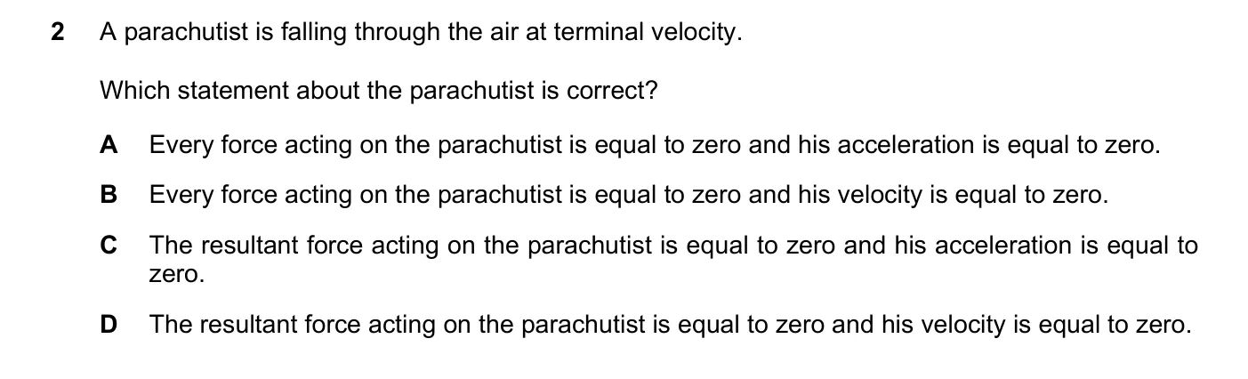 Question 2, March 2018, 0625 Paper 22