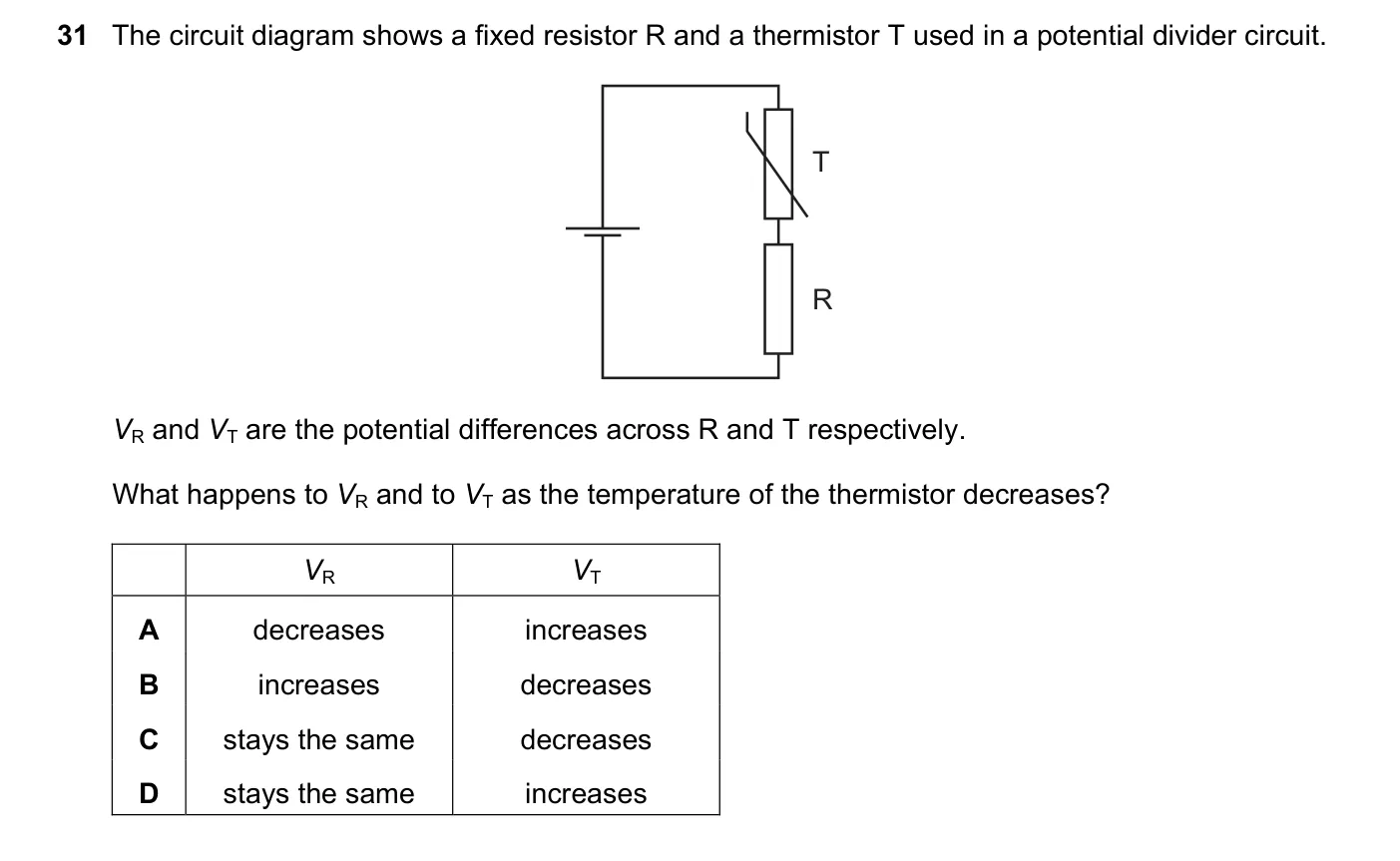 Question 31, November 2018, 0625 Paper 21