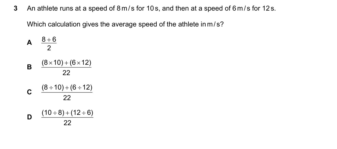 Question 3, November 2018, 0625 Paper 22