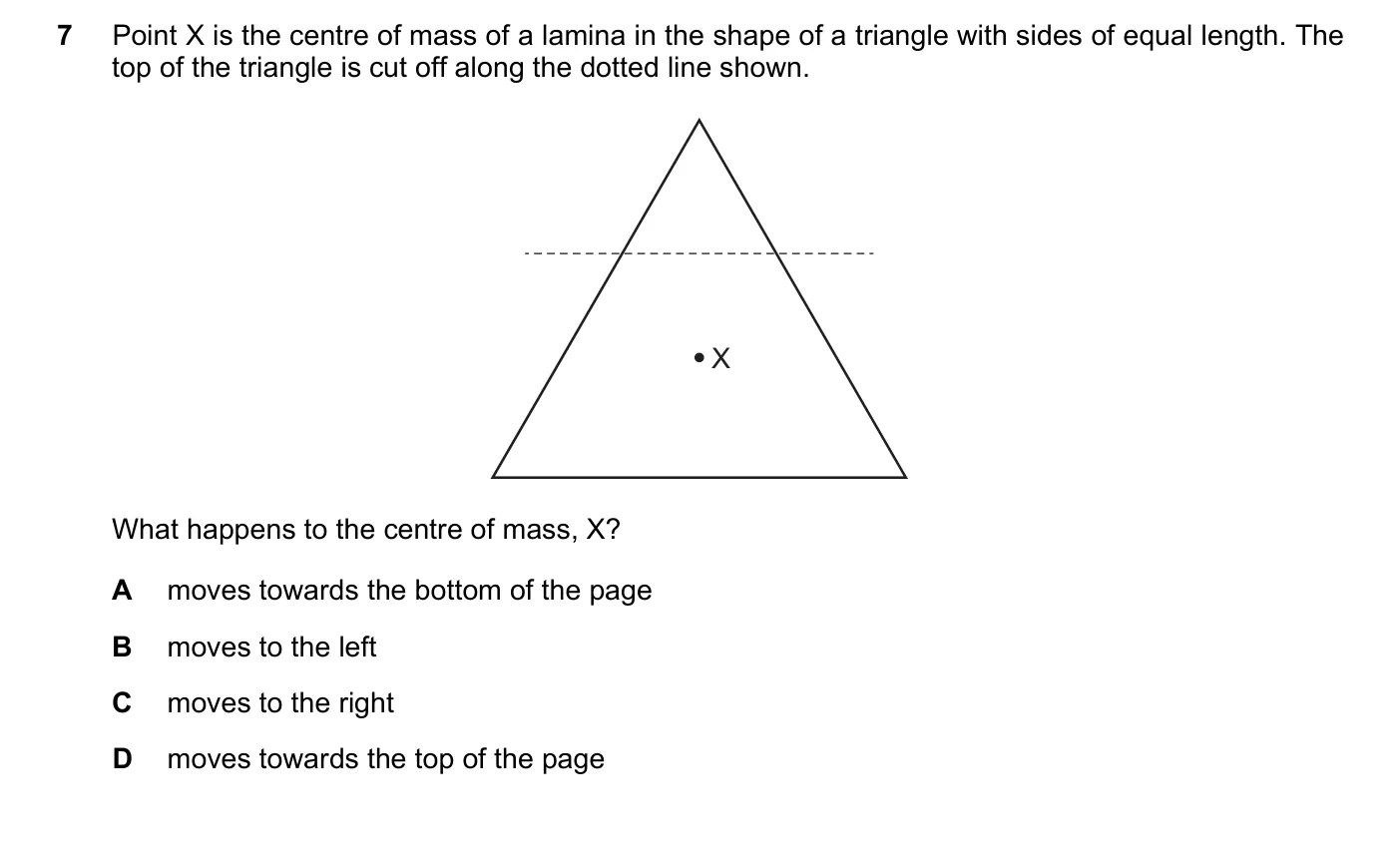 Question 7, November 2018, 0625 Paper 22